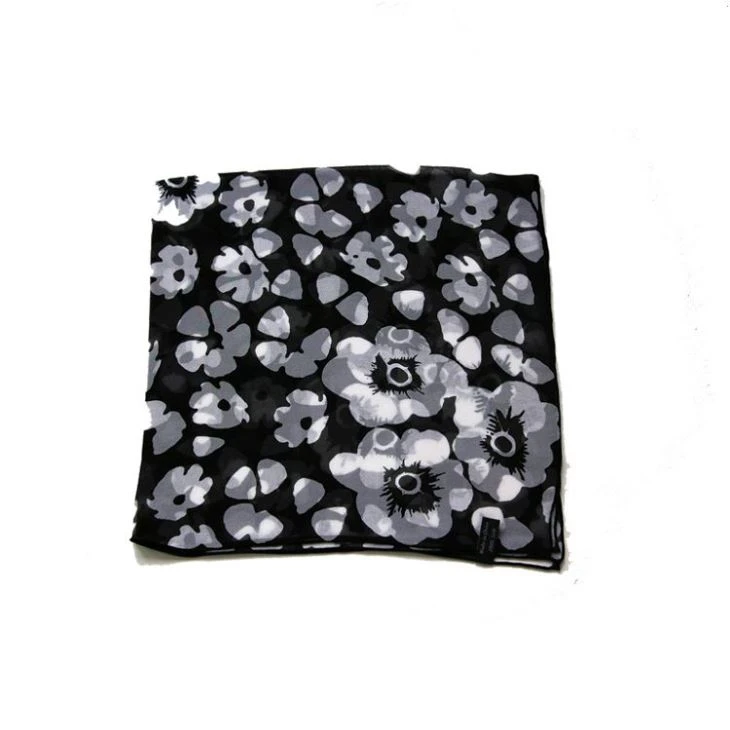 Digital Printing Polyester Chiffon Scarf Digital Printing Polyester Chiffon Scarf