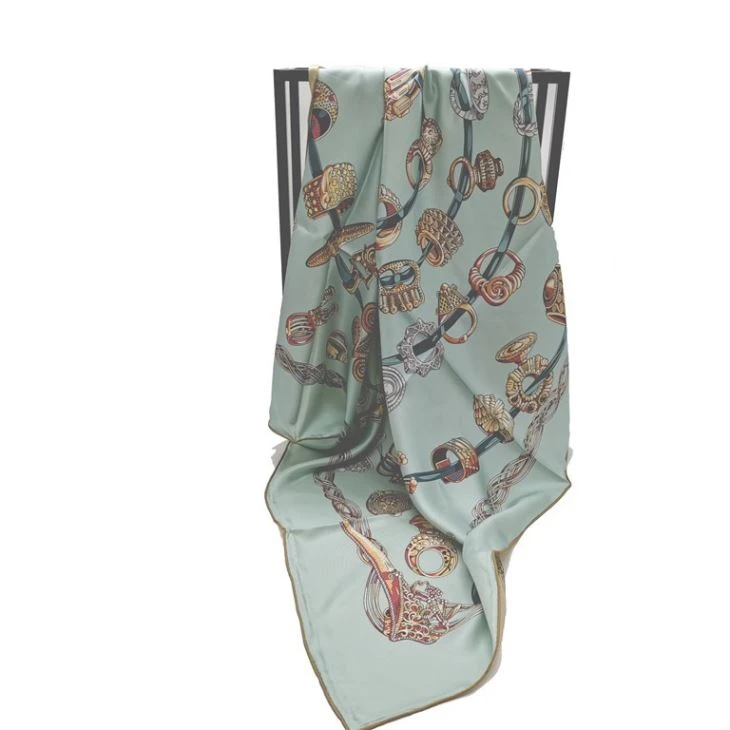 Digital Printing Double Sides Silk Satin Scarf